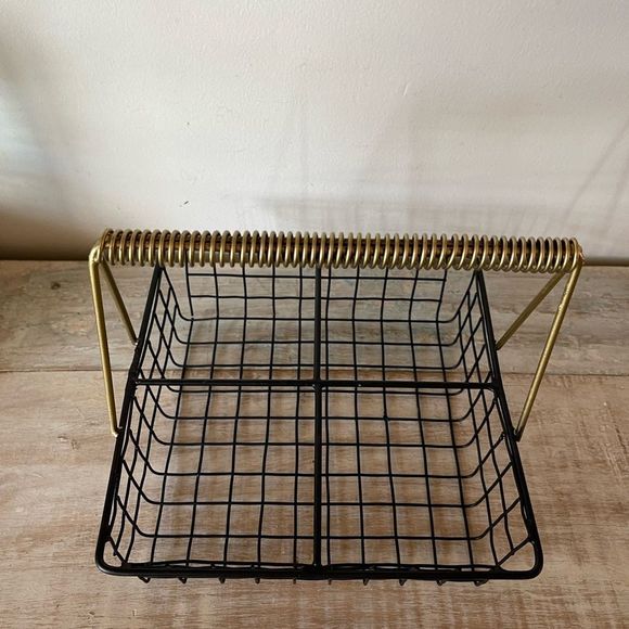 New Vintage Kitchen Caddy with Gold Handle - Picture 6 of 13